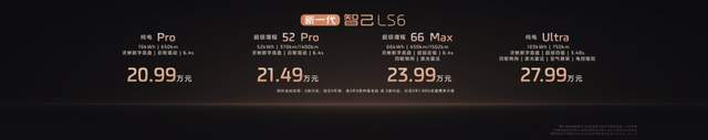 智己LS6预售权益价20.99万起,冰箱/零重力座椅全配齐
